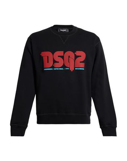 Man Sweatshirt Black Size L Cotton