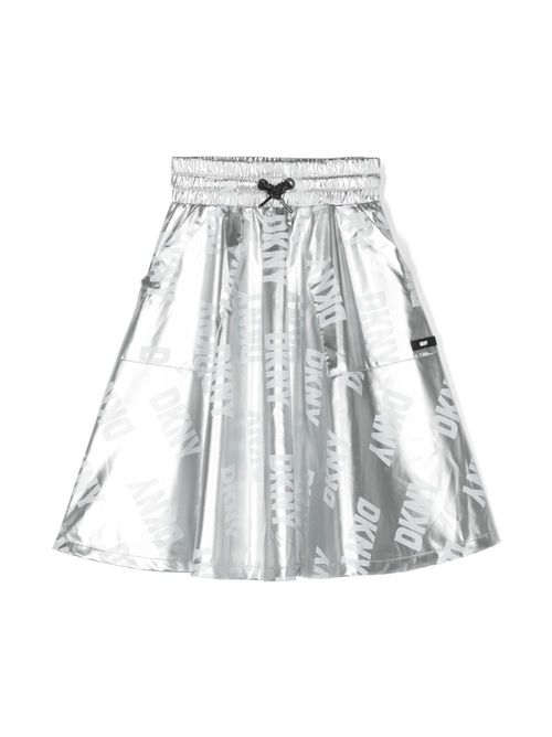 Logo-print skirt - Grey