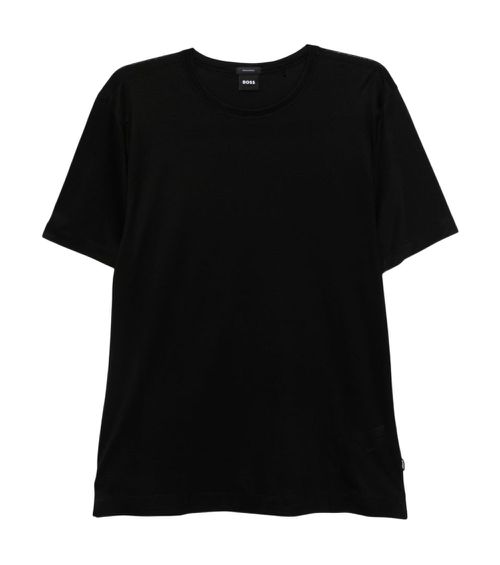 Black Solid Crew Neck T-Shirt