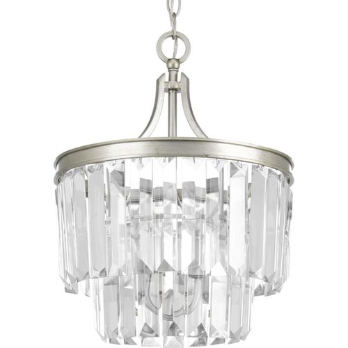 Silver Ridge Three Light Semi-Flush Convertible from the Glimmer Collection