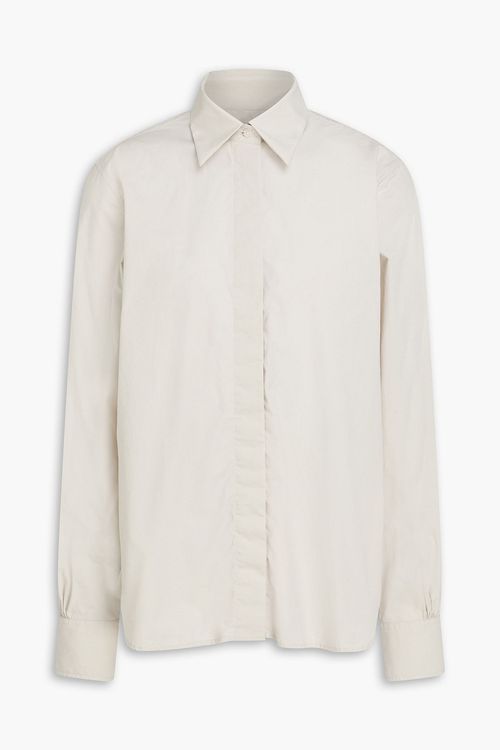 Faye cotton-poplin shirt - Gray - S