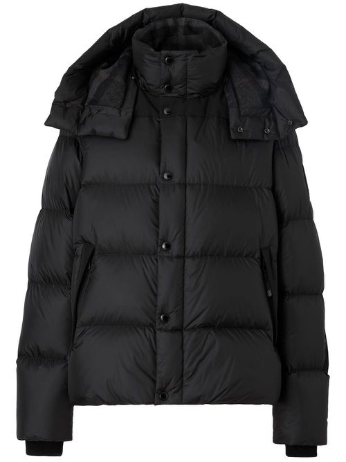 Detachable-sleeve puffer jacket - Black