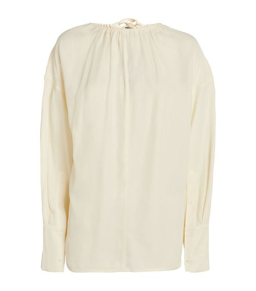 Oversized Half-Zip Drawstring Shirt