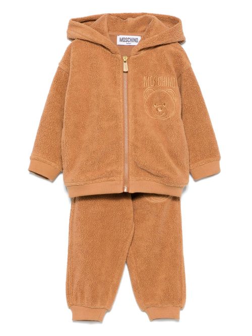 Faux-shearling tracksuit - Brown