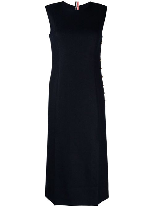Wool midi dress - Blue