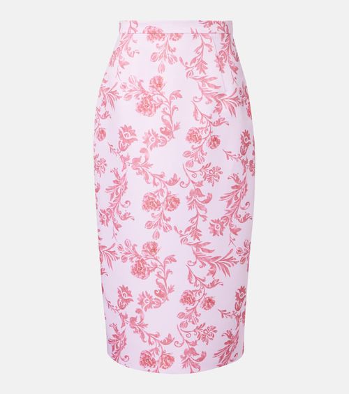 Lorelei floral taffeta faille pencil skirt