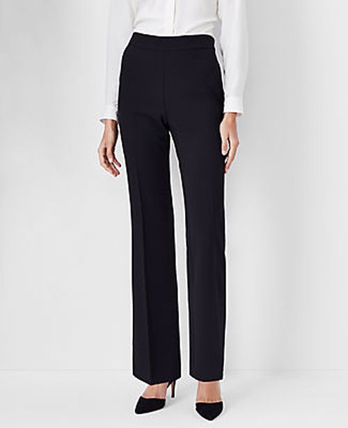 Ann Taylor The Tall Side Zip Trouser in Fluid Crepe