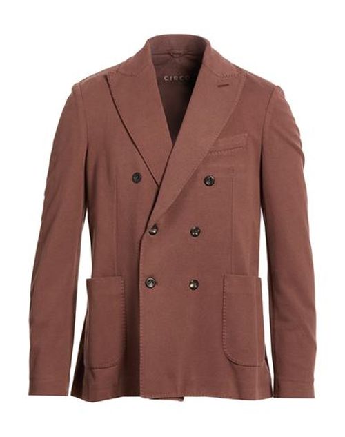 Man Blazer Chocolate brown Size 40 Cotton, Elastane