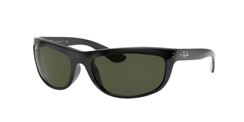 RAY-BAN Man Sunglasses RB4089 Balorama  -  Frame color: Black, Lens color: G-15 Green