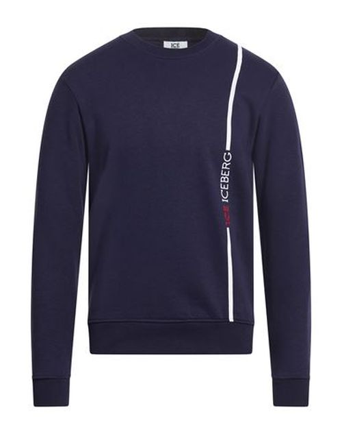 Man Sweatshirt Navy Size M Cotton