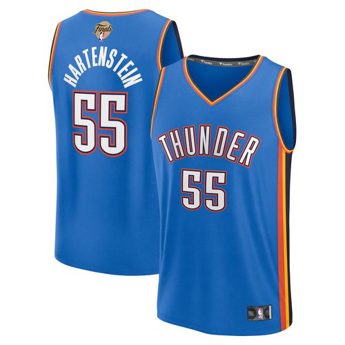 Men's Isaiah Hartenstein Blue Oklahoma City Thunder 2025 NBA Finals Fast Break Replica Player Jersey