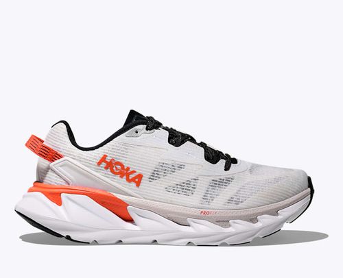 HOKA Elevon 2 TS Shoes in White/Bell Pepper