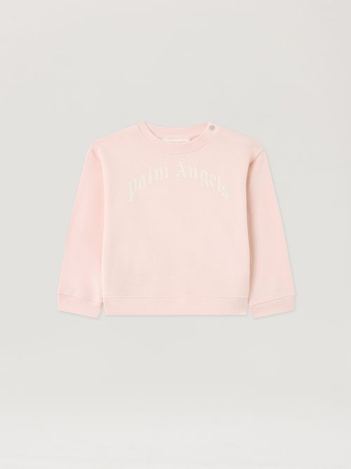 Curved Logo Crewneck Kids  Rosa/pink