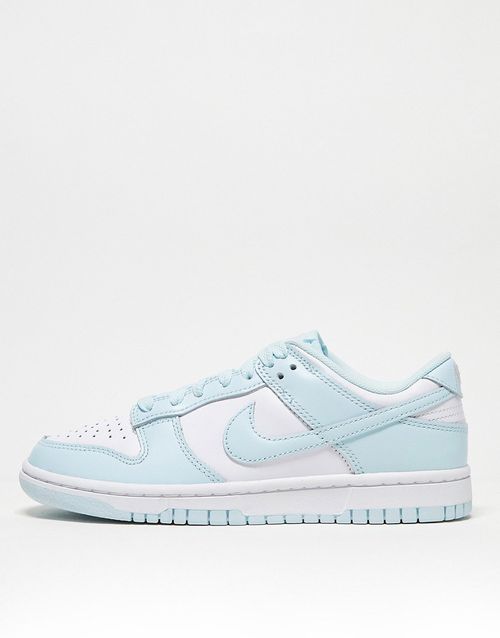 Dunk Low Retro trainers in white and baby blue