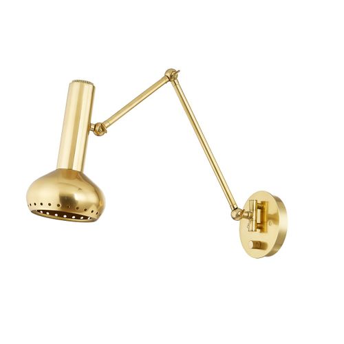 Aged Brass LED Wall Sconce from the Roald Collection