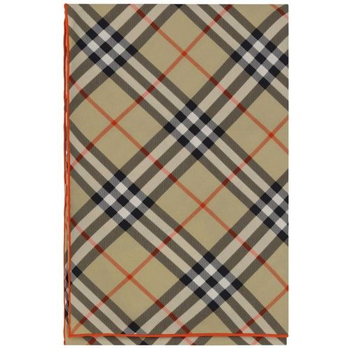 Cashmere Scarf Beige Check 8088140A2021 Wo Scarves
