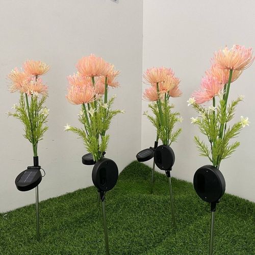 Solar-Powered Spider Lily Stake Lights – Waterproof Outdoor Garden Decor With Realistic Floral Design, Warm White & RGB Color-Changing LED
