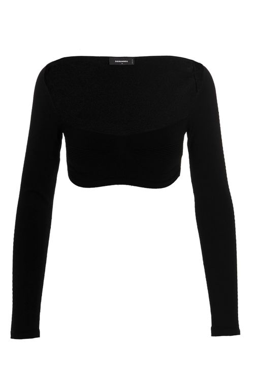 Ribbed Cropped Sweater