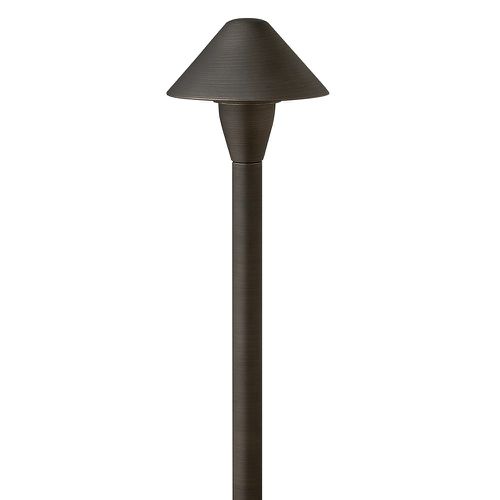 Brass Satin Black LED Path Light from the Hardy Island Path Light Collection