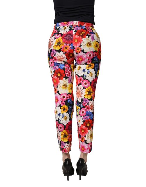 Floral Print Trousers — Multicolor
