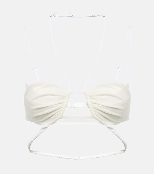 Bridal chiffon bra
