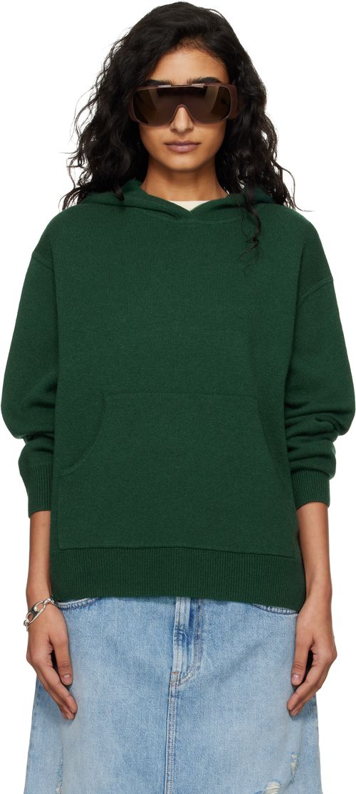 Green Cashmere Hoodie