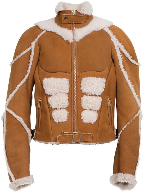 나타샤 진코 Camping shearling jacket - 브라운 PF24NZ40688