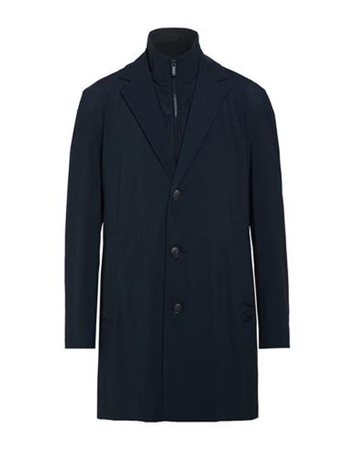 Man Coat Midnight blue Size 40 Virgin Wool, Polyester