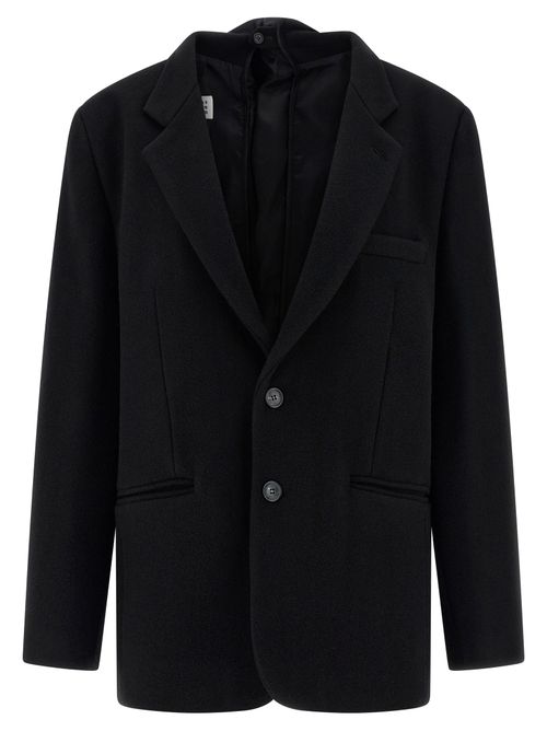 Virgin Wool Blazer — Black