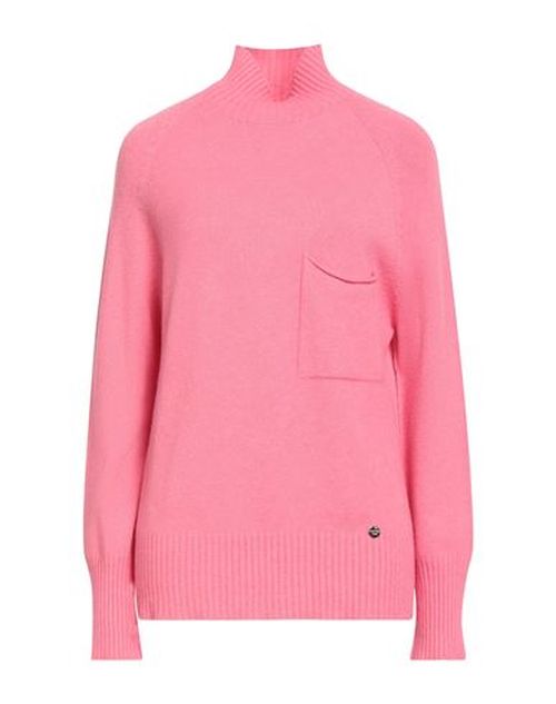 Woman Turtleneck Pink Size S Viscose, Polyester, Polyamide