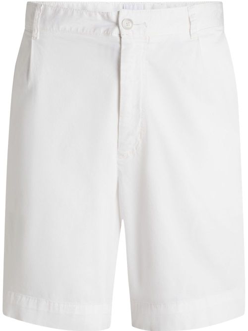 BOSS straight-leg chino shorts - White