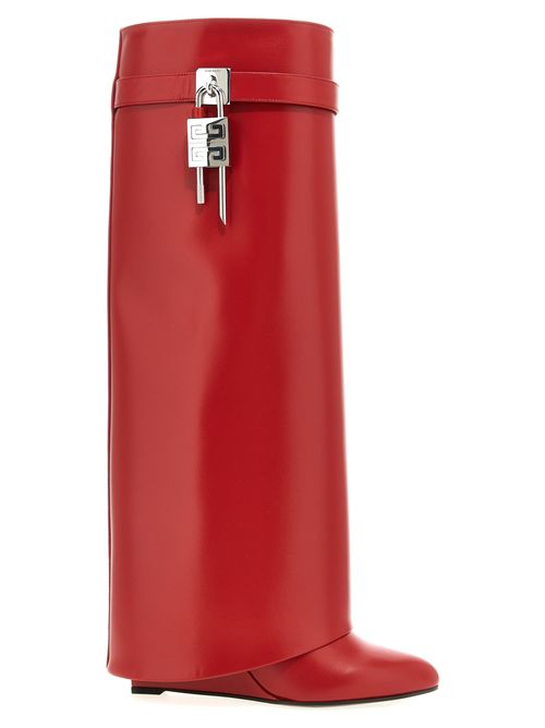 Red Shark Lock Boots