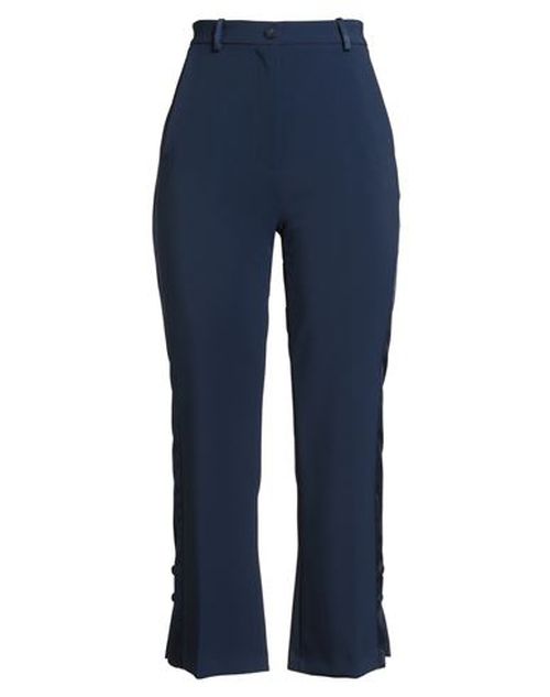 Woman Pants Blue Size 10 Polyester, Elastane