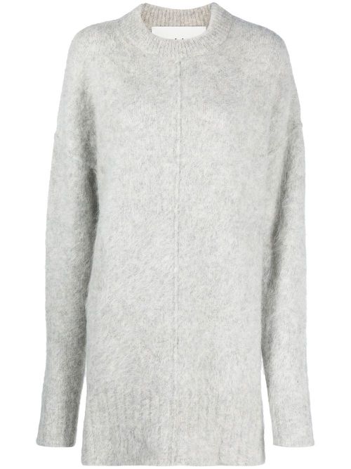 Crew-neck alpaca-wool jumper - Grey