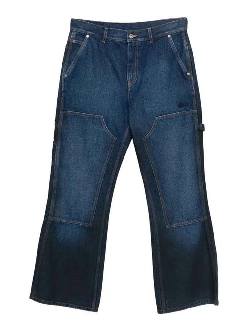 `Gothic Ow` Flare Carpenter Jeans