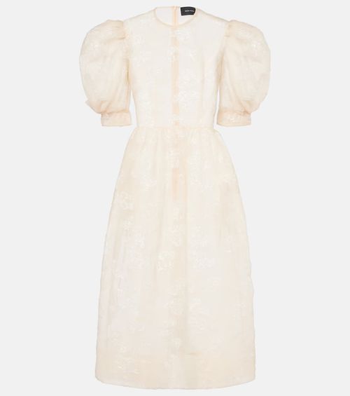 Embroidered midi dress