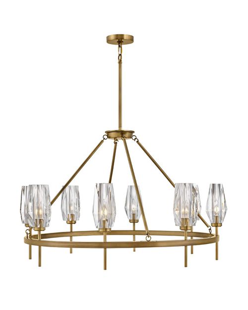 Heritage Brass LED Chandelier from the Ana Collection