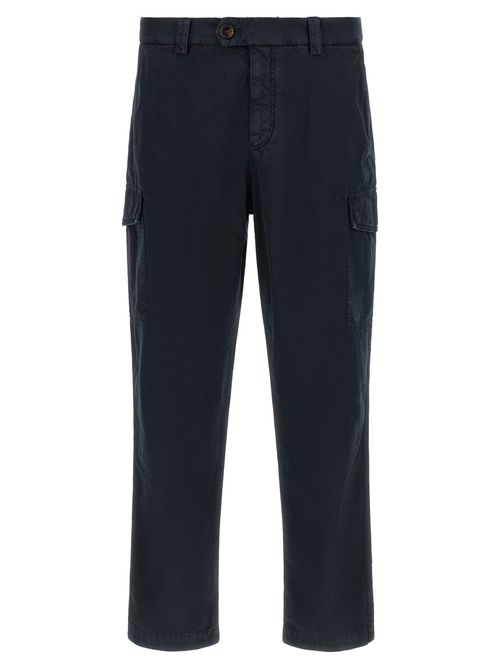 Blue Straight Cargo Pants