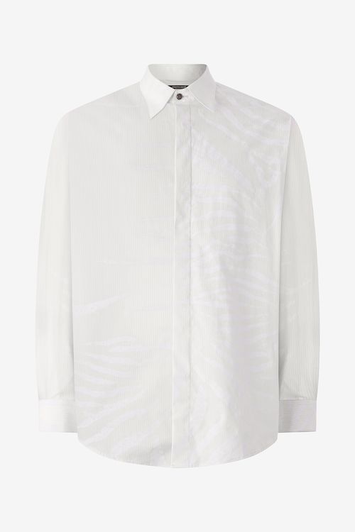 Silk Shirt With Tiger Skin Print