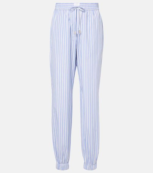 Striped cotton pajama pants