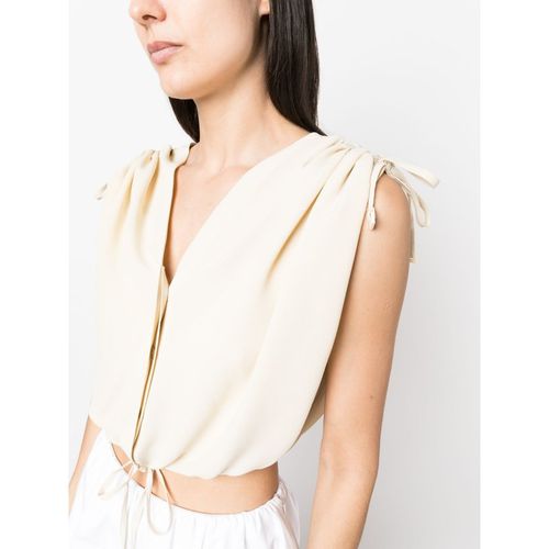 Véronique Leroy Silk Crepe Gather Top