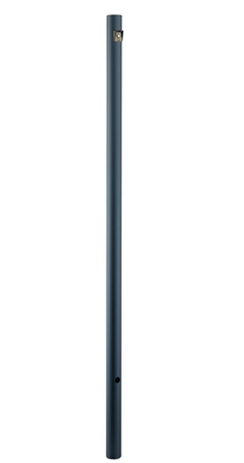 Matte Black Post With Photocell from the Direct Burial Lamp Posts Collection