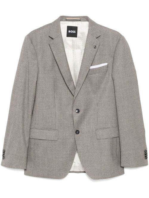 Single-breasted blazer - Neutrals