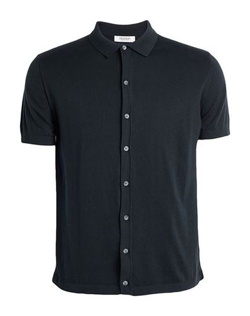 Man Shirt Black Size S Cotton