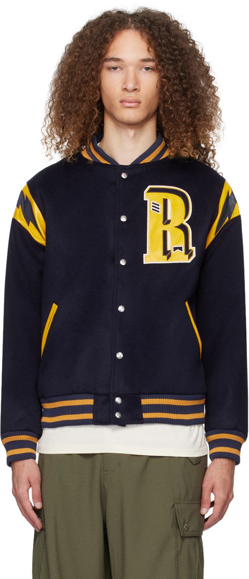 Rhude Navy 'American Spirit' Bomber Jacket