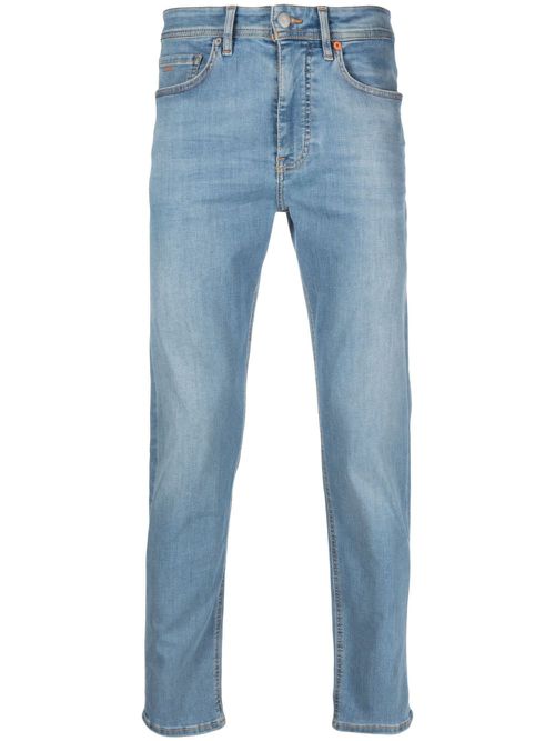Light-wash slim-fit jeans - Blue