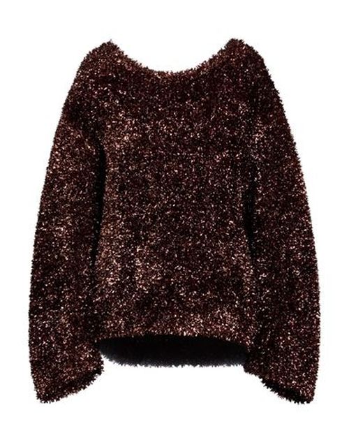 Woman Sweater Bronze Size XS Virgin Wool, Metallic fiber, Polyamide