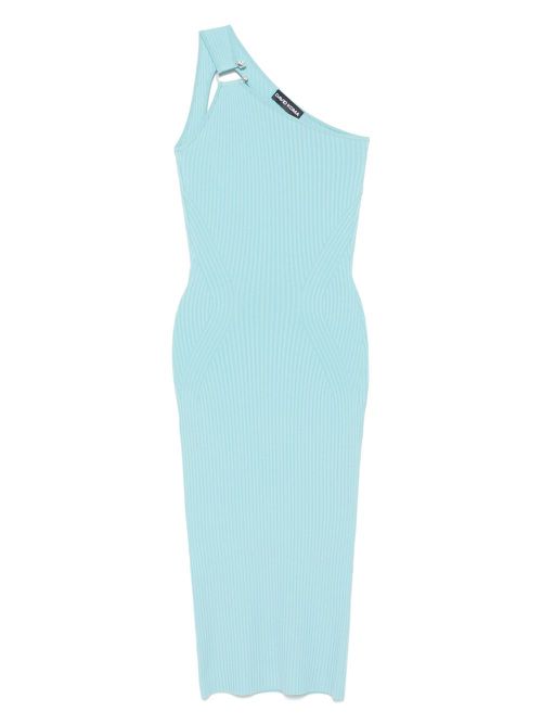Ribbed midi dress - Blue