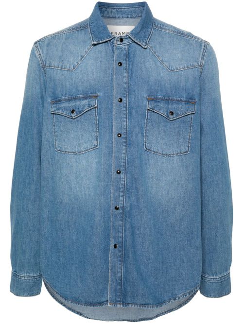 Western denim shirt - Blue