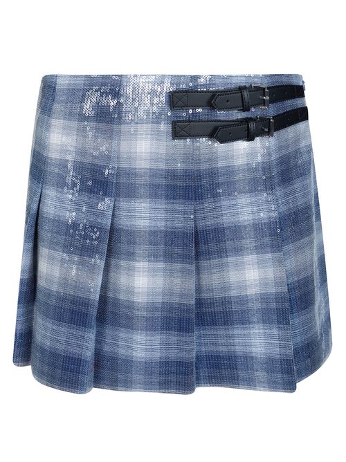 GONGORA Mini Skirt - Check Pattern